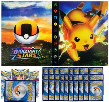 ALBUM KLASER POKEMON NA 240 KART+100 KART gratis+1