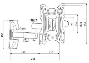 Крепление для LCD/LED телевизора ART 19-42