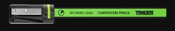 НОВЫЙ КАРАНДАШ ДЛЯ ПЛОТНОСТИ TRACER - 4H, ТВЕРДЫЙ, ГРАФИТ