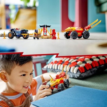 LEGO NINJAGO АВТОМОБИЛЬНО-МОТОЦИКЛОВАЯ БИТВА КАЯ И РАС 71789