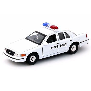 FORD CROWN VICTORIA POLICJA MODEL METAL WELLY 1:34