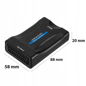 АДАПТЕР-ПРЕОБРАЗОВАТЕЛЬ HDMI В AV EURO SCART