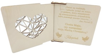 PROŚBA CIOCIU CZY ZOSTANIESZ MOJĄ CHRZESTNĄ