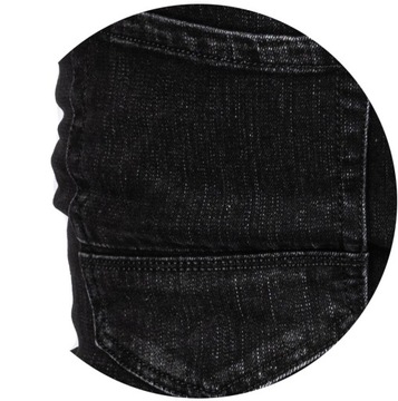 Spodnie męskie jeansowe czarne klasyczne ELIO r.34