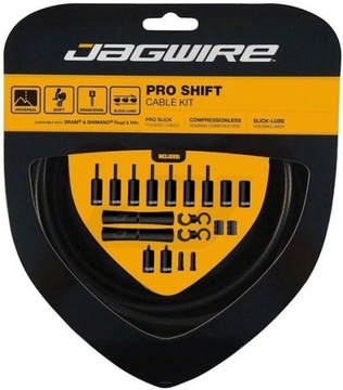 Jagwire zestaw przerzutkowy Pro Shift Stealth Blac