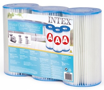 3xFILTR PAPIEROWY DO POMPY BASEN TYP A INTEX 29003