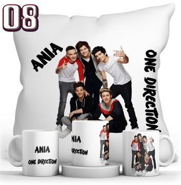 НАБОР ONE DIRECTION КРУЖКА + ПОДУШКА + ИМЯ