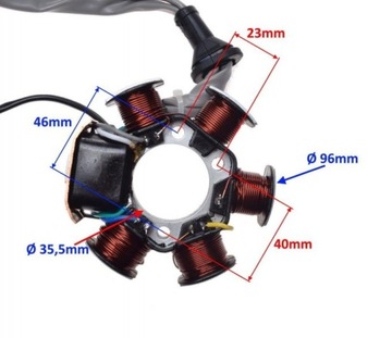 СТАТОРНАЯ КАТУШКА 6 КАТУШЕК ДЛЯ PIAGGIO