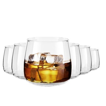 SZKLANKI DO WHISKY Napojów Drinków Pękate PUCHARKI NA DESERY Zestaw 6x475ml