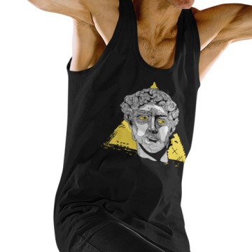 TANK TOP ŚMIESZNE CREATIVE SCULPTURE OF DAVID 2