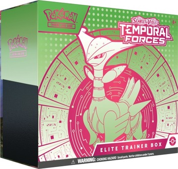 Oryginalne Karty POKEMON TCG TEMPORAL FORCES Elite Trainer Box Iron Leaves