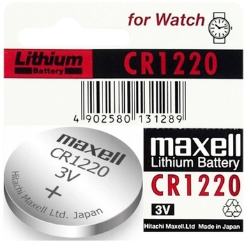 1x BATERIA LITOWA MAXELL CR1220 1220 DL KCR1220