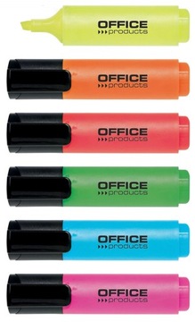 Zakreślacz 2-5mm (linia) 6szt mix etui zestaw