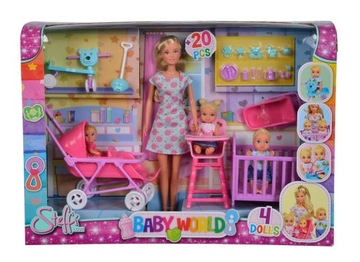 КОМПЛЕКТ ДЕТСКОЙ КОЛЯСКИ SIMBA FAMILY STEFFI EVI DOLL