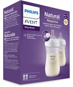 2 x PHILIPS AVENT NATURAL RESPONSE БУТЫЛКА SCY903/02 260 мл 2 шт.