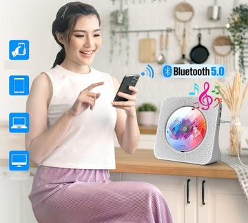 ПОРТАТИВНЫЙ CD-ПЛЕЕР 6 в 1 с BLUETOOTH ВСТРОЕННЫЙ СТЕРЕОДИНАМИК + ПУЛЬТ ДИСТАНЦИОННОГО УПРАВЛЕНИЯ