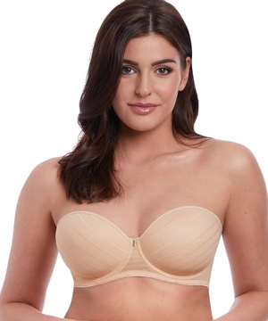 60E 28DD Freya Cameo Underwired Deco Strapless Moulded Bra