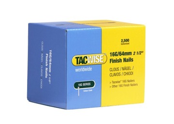 Tacwise 16G 64 mm proste gwoździe do pistoletu około 2500 szt OPIS
