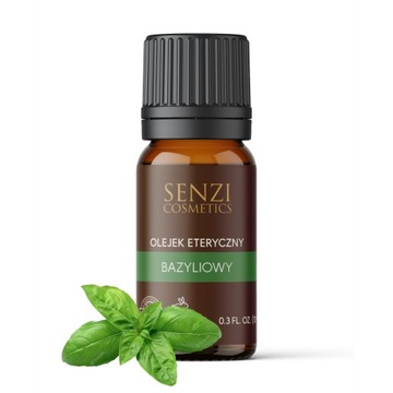 Olejek Eteryczny 100% Naturalny Słodki Ziołowy Aromaterapia BAZYLIOWY 10ml