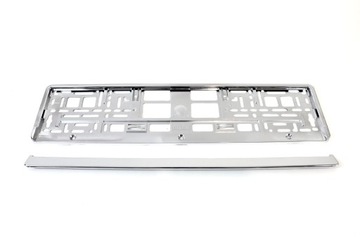 2 РАМКИ ДЛЯ НОМЕРНЫХ ЗНАКОВ, ГЛЯНЦЕВЫЙ ХРОМ + 2 комплекта. БЕСПЛАТНЫЕ винты!!!