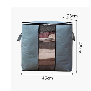 Сумка для хранения - 50x48x28см - серая - органайзер с окошком