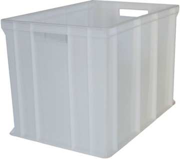 POJEMNIK PLASTIKOWY 600x400x410 BIAŁY