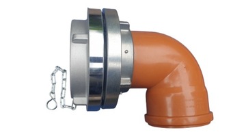 Быстроразъемный соединитель для септика 110 с коленом НОВЫЙ