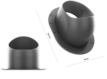 КАМИН WEN 125 ДЛЯ СТАЛЬНО-КАПЕЛЬНОЙ ПЛИТКИ ТЕМНО-КОРИЧНЕВЫЙ 8019