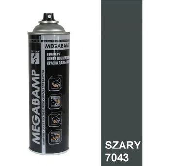Farba akryl spray ZDERZAK PLASTIK 500ml SZARY 7043