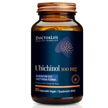 Doctor Life Ubichinol koenzym Q10 aktywna forma 100mg suplement diety 30 P1