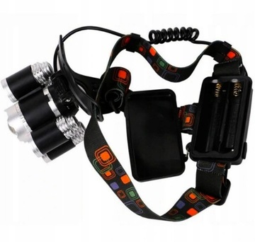 ФАРА ДЛЯ ГОЛОВЫ ФАРА 5 X LED ZOOM CREE МОЩНАЯ ЛАМПА 5 РЕЖИМОВ