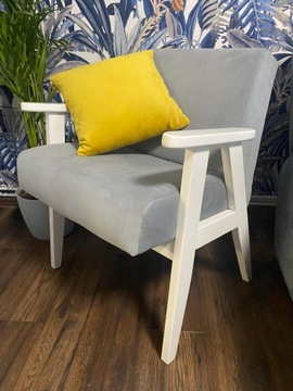 Fotel PRL fotel w stylu retro vintage kolory