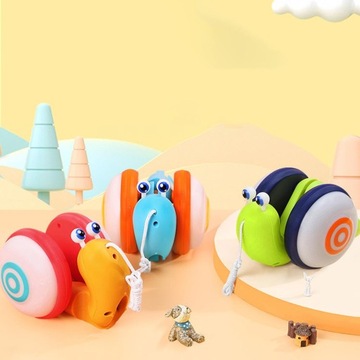 Segolike, 2 шт., милые пластиковые детские перетаскиваемые фонарики в форме улитки для малышей