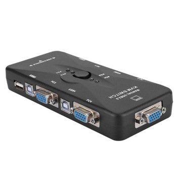 4-portowy USB 2.0 KVM VGA/SVGA monitor Hub