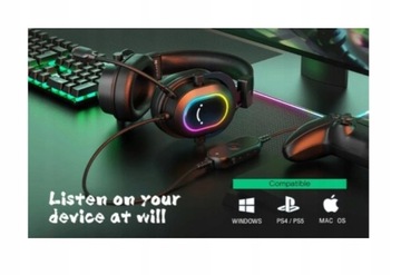 Игровая гарнитура Fifine Dynamic RGB с mi