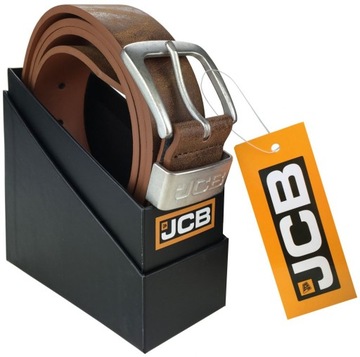 SKÓRZANY PASEK MĘSKI SKÓRA NATURALNA +PUDEŁKO JCB3