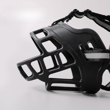 KAGANIEC FIZJOLOGICZNY DLA PSA GUMOWY REGULOWANY WYGODNY ODBLASK rozmiar M