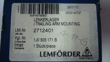 ВТУЛКИ БАЛКИ AUDI VW 1J0505171B LEMFORDER