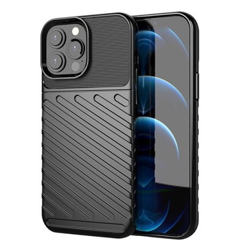 Thunder Case, гибкий бронированный чехол, чехол для iPhone 13 Pro Max, черный