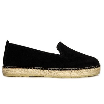 Maciejka Espadryle półbuty buty damskie F6530-01/00-1 czarne wsuwane r.40