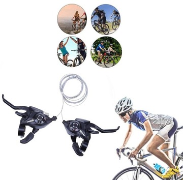 РЫЧАГ ПЕРЕКЛЮЧЕНИЯ ПЕРЕДАЧ ВЕЛОСИПЕДА С ТОРМОЗНЫМ ТРОСОМ ДЛЯ ГОРНЫХ ВЕЛОСИПЕДОВ