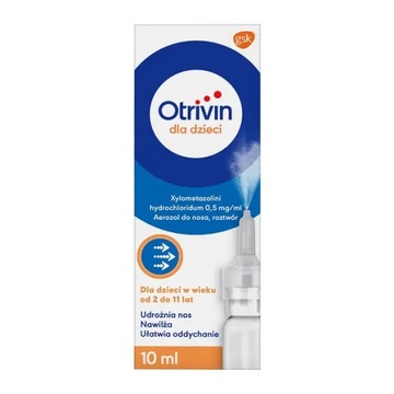 Otrivin dla dzieci0,05% aer.do nosa, 10 ml