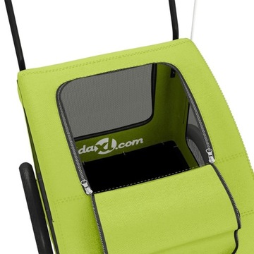 PRZYCZEPKA ROWEROWA DLA PSA 45KG ODBLASKI PLANDEKA