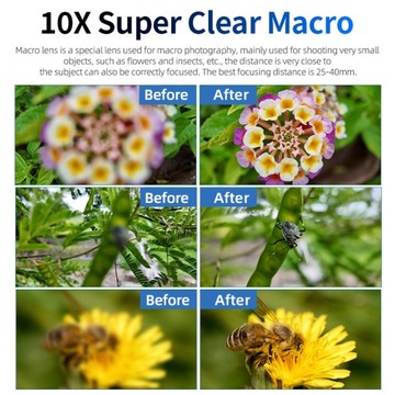 10 ФИЛЬТРОВ КРУПНОГО ПЛАНА С МАКРО-МАГНИТНЫМИ ЛИНЗАМИ ДЛЯ DJI OSMO POCKET 3
