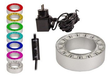 RING 15LED KOLOROWY 3,8W OŚWIETLENIE FONTANN OCZKA