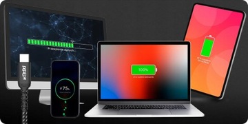 SIECIOWA ŁADOWARKA SZYBKI ZASILACZ QC 3xUSB KABEL 1m LIGHTING DO IPHONE