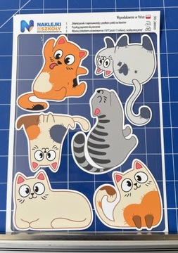 Термонашивки с котиками - набор из 6 штук.