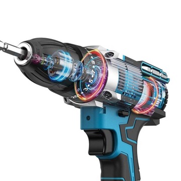 НАБОР АККУМУЛЯТОРНЫХ ОТВЕРТОК МНОГОФУНКЦИОНАЛЬНАЯ УДАРНАЯ ДРЕЛЬ 20 В + 2 АККУМУЛЯТОРА