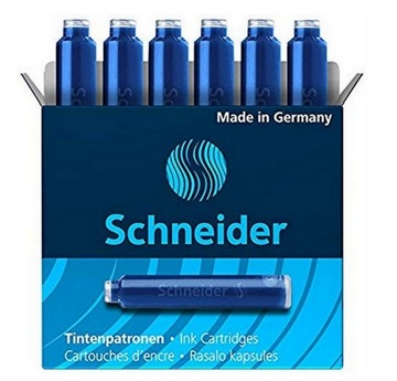 NABOJE DO PIÓR STAND.NIEBIESKIE OP.6 SZT SCHNEIDER