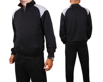 Мужской спортивный костюм СВИТШИРТ + БРЮКИ спортивные костюмы ХЛОПОК графит 938 3XL